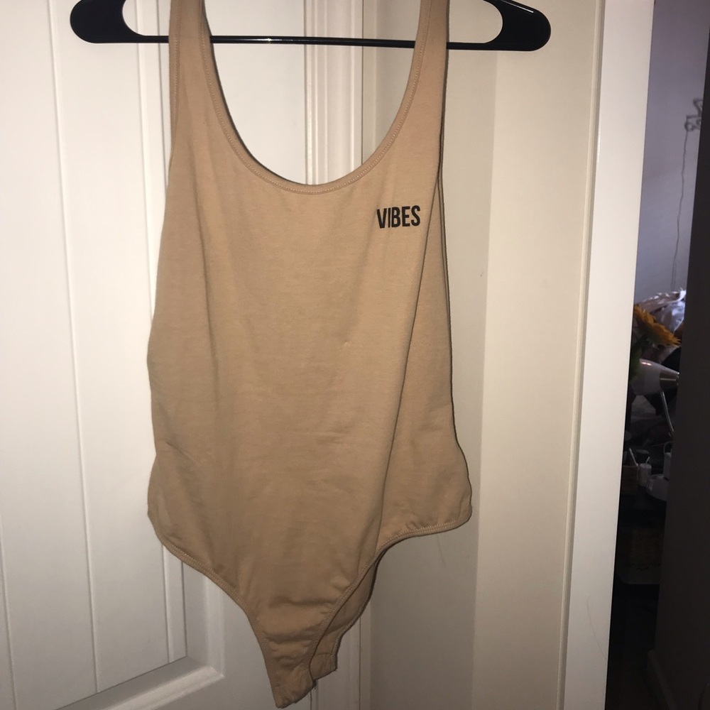 “vibes” nude bodysuit